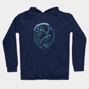 Sleeping Xenomorph (scale: 66%) Hoodie